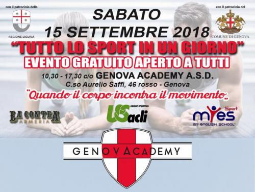 Tutto Lo Sport In Un Giorno A Genova - Genova