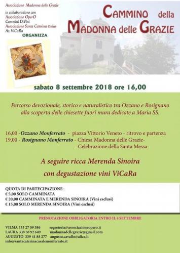 Cammino Della Madonna Delle Grazie A Ozzano - Ozzano Monferrato