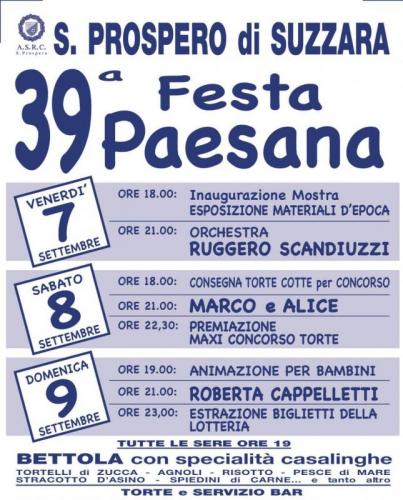 Festa Paesana A San Prospero Di Suzzara - Suzzara