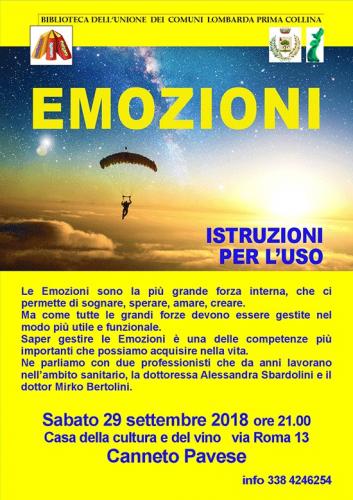 Emozioni: Istruzioni Per L'uso A Canneto Pavese - Canneto Pavese