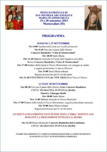 La Festa Patronale A Monteroduni - Monteroduni