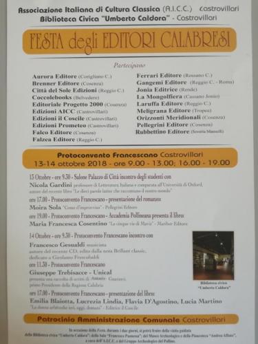 Festa Dell'editoria Calabrese A Castrovillari - Castrovillari
