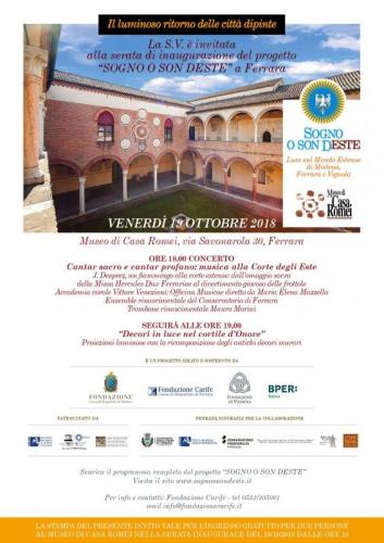 Progetto Sogno O Son Deste A Ferrara - Ferrara