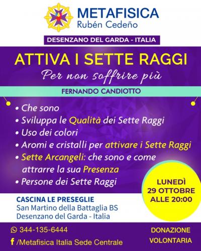 Attiva I Sette Raggi Per Non Soffrire Più - Desenzano Del Garda