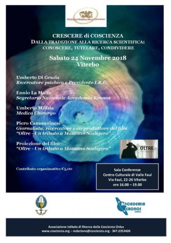 Convegno Crescere Di Coscienza A Viterbo - Viterbo