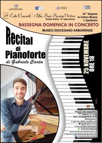 Recital Di Pianoforte Di Gabriele Carta A Oristano - Oristano