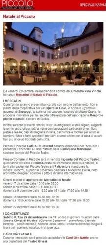 Il Natale Al Piccolo A Milano - Milano