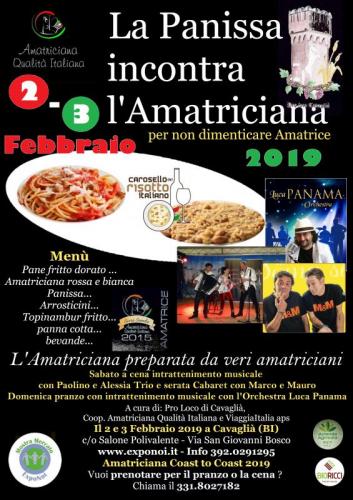 La Panissa Incontra L'amatriciana A Cavaglià - Cavaglià
