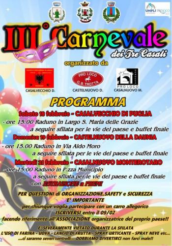 Carnevale Dei Tre Casali - Casalnuovo Monterotaro