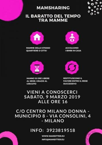Mamsharing - Il Baratto Del Tempo Tra Mamme - Milano