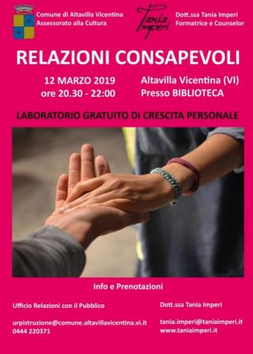 Corso Relazioni Consapevoli A Altavilla Vicentina - Altavilla Vicentina
