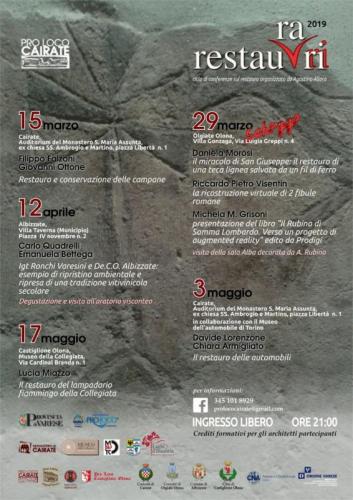 Restauri Rari - I Venerdì Del Monastero - 