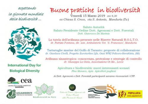 Forum Su Buone Pratiche In Biodiversità - Manduria