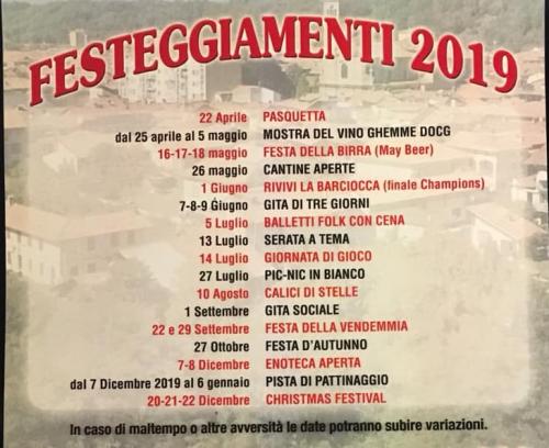 Calendario Degli Eventi A Ghemme - Ghemme