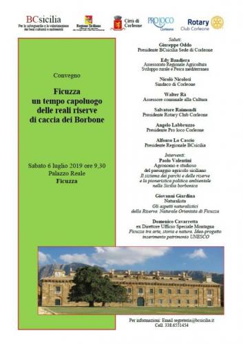 Convegno A Palazzo Reale Ficuzza A Corleone - Corleone