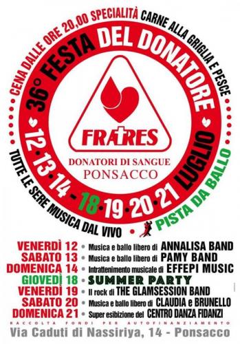 Festa Del Donatore A Ponsacco - Ponsacco