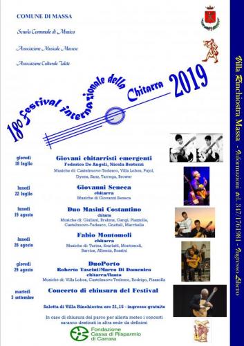 Festival Internazionale Della Chitarra A Massa - Massa