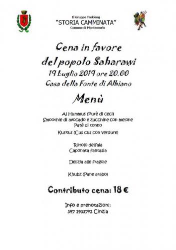 Cena In Favore Del Popolo Saharawi - Montemurlo