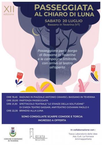 Passeggiata Al Chiaro Di Luna A Bassano In Teverina - Bassano In Teverina