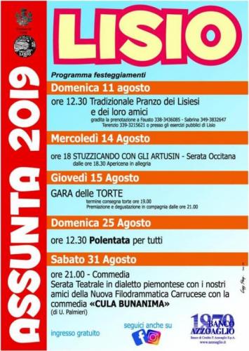 Festa Patronale Dell’assunta A Lisio - Lisio