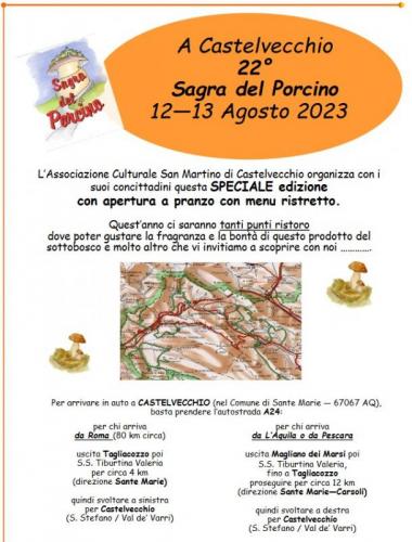 La Sagra Del Porcino A Castelvecchio Di Sante Marie - Sante Marie