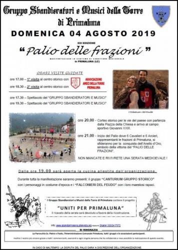 Il Palio Delle Frazioni A Primaluna - Primaluna