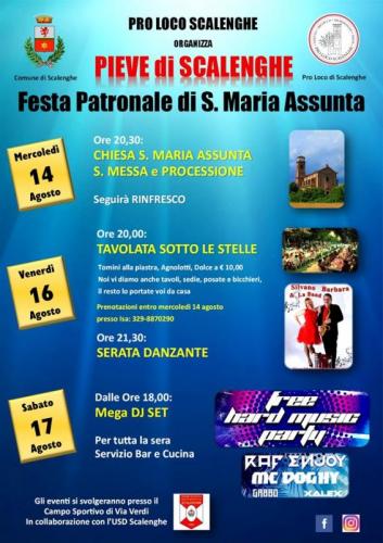 Festa Patronale Santa Maria Assunta A Scaleghe - Scalenghe
