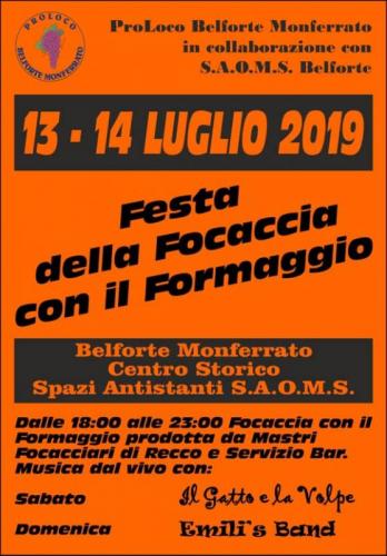 Festa Della Focaccia Con Il Formaggio A Belforte Monferrato - Belforte Monferrato