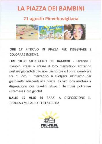 La Piazza Dei Bambini A Pievebovigliana - Valfornace