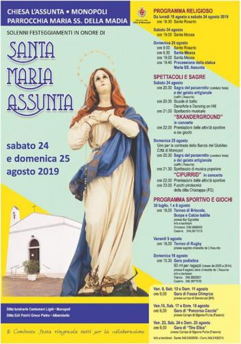 La Festa Di Santa Maria Assunta A Monopoli - Monopoli