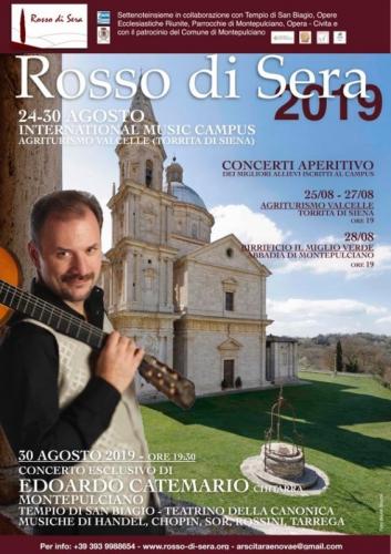 Festival Rosso Di Sera In Provincia Di Siena - Montepulciano