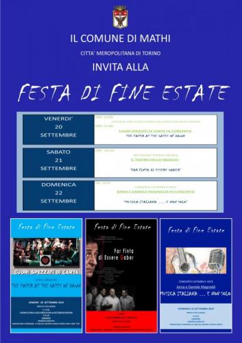 Festa Di Fine Estate A Mathi - Mathi