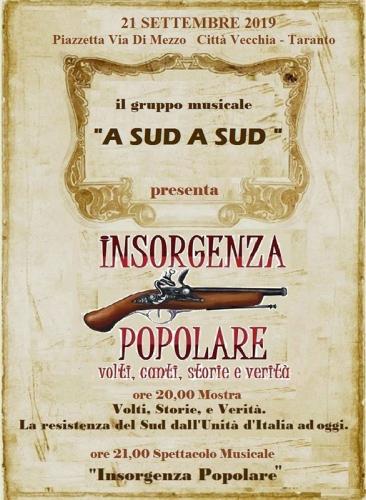 Insorgenza Popolare! Volti, Canti, Storie E Verità - Taranto
