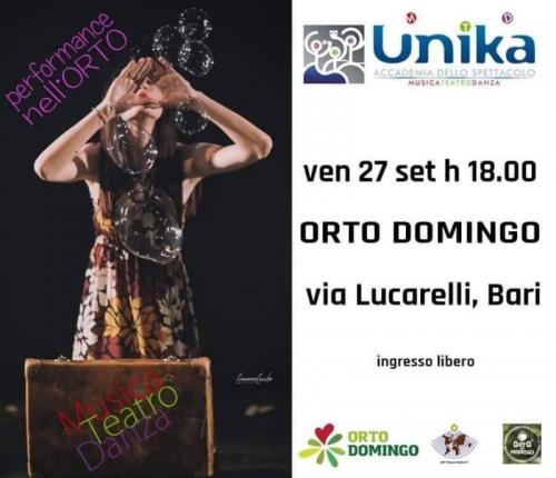 Performance Nell’orto Domingo A Bari - Bari