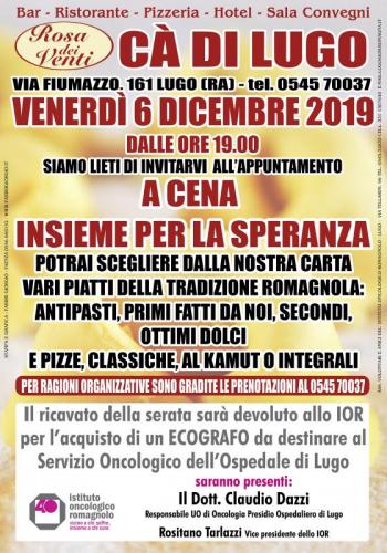 A Cena Insieme Per La Speranza A Lugo - Lugo