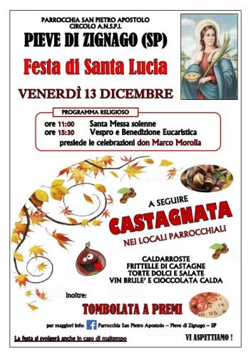 Festa Di Santa Lucia A Pieve Di Zignago - Zignago