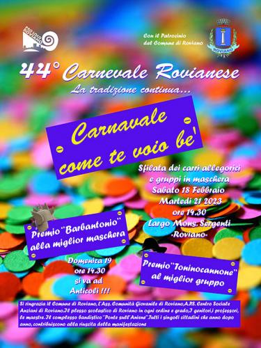 La Festa Di Carnevale A Roviano - Roviano