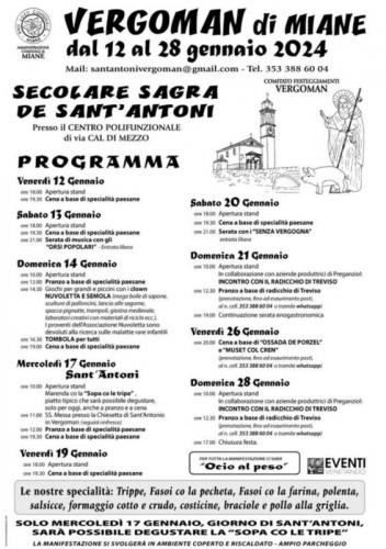 Sagra De Sant'antoni Vergoman - Miane