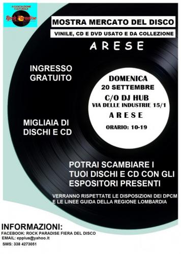 Mostra Mercato Del Disco Di Rock Paradise Ad Arese - Arese