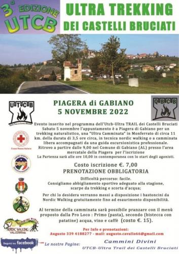 Utcb - Ultra Trail Dei Castelli Bruciati - Gabiano
