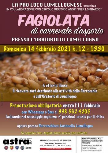 Fagiolata Di Carnevale A Lumellogno - Novara