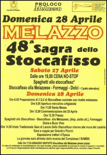 La Sagra Dello Stoccafisso A Melazzo - Melazzo