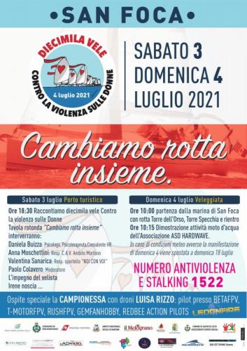 10000 Vele Contro La Violenza Sulle Donne - Melendugno