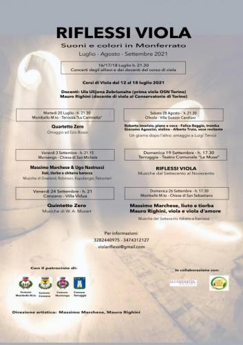 Rassegna Musicale Riflessi Viola - 