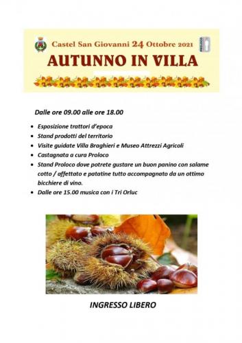 Autunno In Villa - Castel San Giovanni