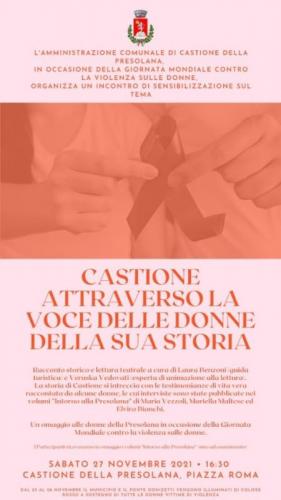 Giornata Mondiale Contro La Violenza Sulle Donne - Castione Della Presolana