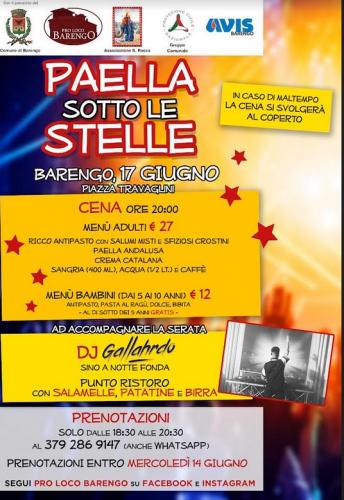 Paella Sotto Le Stelle A Barengo - Barengo