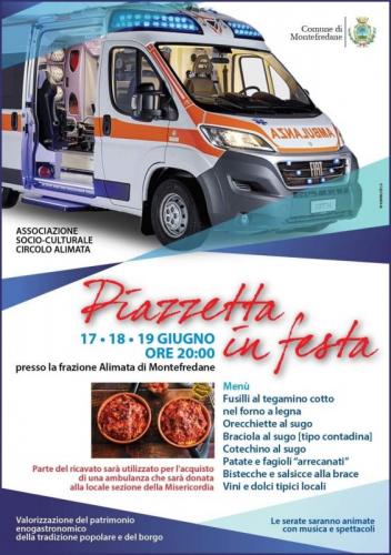 Piazzetta In Festa A Alimata - Montefredane