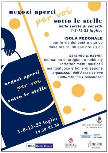 Negozi Aperti Per Voi Sotto Le Stelle A Carate Brianza - Carate Brianza