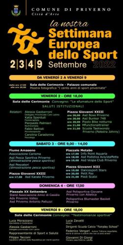 Settimana Europea Dello Sport A Priverno - Priverno